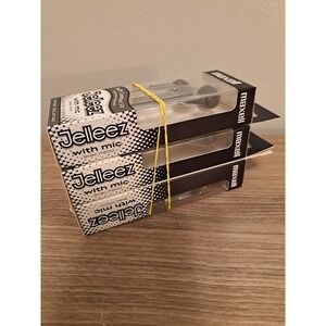 Maxell Jelleez Earbuds with Mic Noise Isolating Soft Comfort Fit Black LOT of 3!